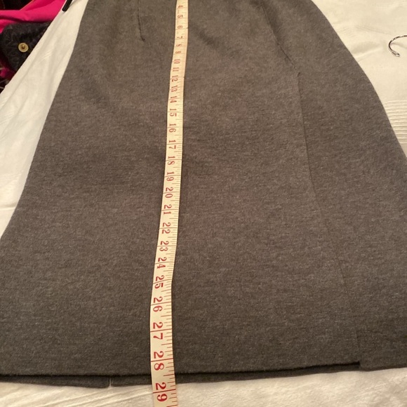 🆕 rag & bone Alanna Merino Wool Knee Length Knit Skirt in Medium Grey Small - Picture 7 of 8